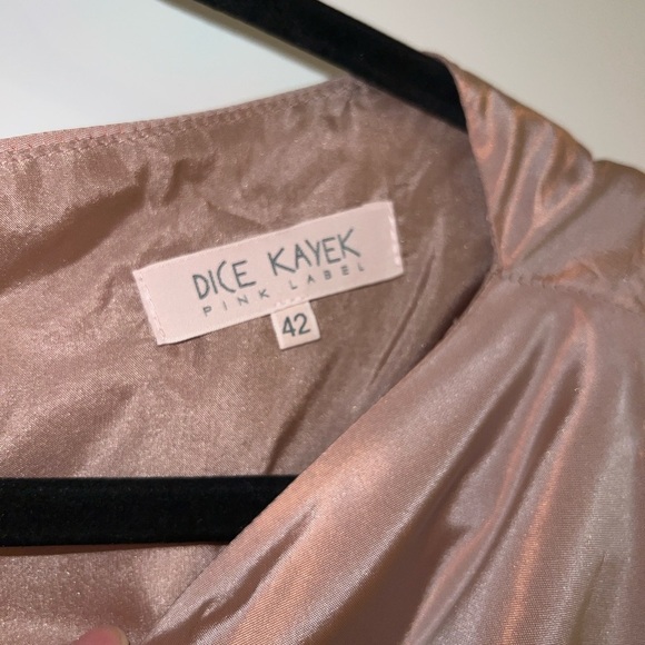 Dice Kayek Light Pink Midi Designer Dress Size 42 Feminine Demure Coquette Silk - Picture 7 of 11